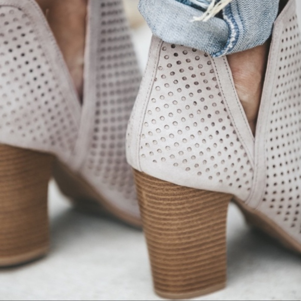 LAST PAIR! Taupe Peep Toe Bootie - Picture 6 of 6